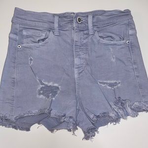 Sneak Peek high rise distressed shorts